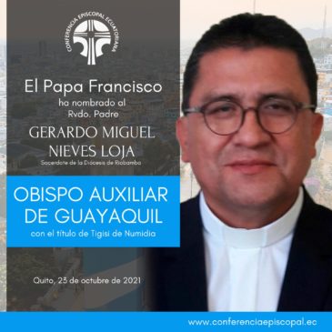 Nuevo Obispo Auxiliar para la Arquidiocesis de Guayaquil
