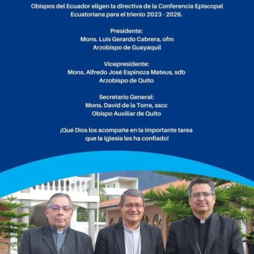 Obispos del Ecuador eligen la directiva de la Conferencia Episcopal Ecuatoriana para el trienio 2023-2026