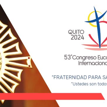 Descarga el pdf de las Actividades del 53 Congreso Eucarístico Internacional 2024 Ingresa a Recursos Pastorales de la página Web de la Diócesis de Riobamba y dale Clic a la imagen