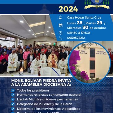 Invitación a la Asamblea Diocesana 2024