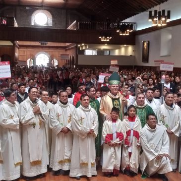 Clausura del Primer Encuentro Nacional de los voluntarios de Cáritas en la Diócesis de Riobamba