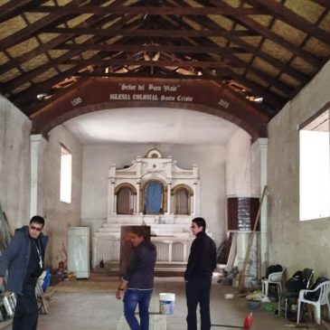 Visita a la capilla del Santo Cristo en la parroquia de Sicalpa