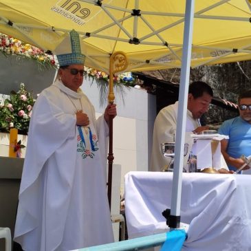 Celebración de la fiesta de la Virgen Inmaculada en la Parroquia Huigra
