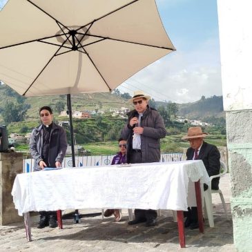 Entrega de la restauración del techo y tumbado de la Iglesia patrimonial del Santo Cristo en la parroquia Sicalpa